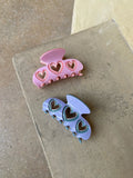 Sweet Heart Hairpin Acetic Acid Hair Clip for Women Y2K Accessories