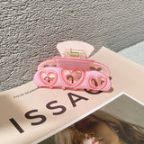 Sweet Heart Hairpin Acetic Acid Hair Clip for Women Y2K Accessories