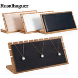 Bamboo Pendant Necklace Display Stand Holder Jewelry Organizer