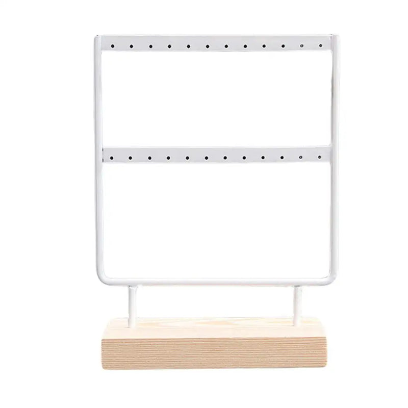 3 Tier Wooden Earrings Jewelry Organizer Display Holder