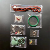 S/M/L Self Sealing Jewelry Bag Thick Necklace Bracelet Ziplock Pouch