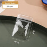 S/M/L Self Sealing Jewelry Bag Thick Necklace Bracelet Ziplock Pouch