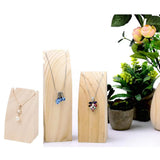 S/M/L Plain Solid Wood Display Stand Organizer Showcase Crafts