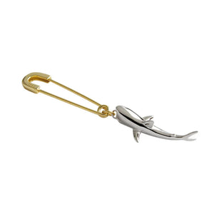 Sterling Silver Shark Earring 925