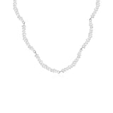 925 Silver Baroque Pearl Choker Necklace Party Jewelry
