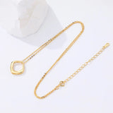 925 Silver Geometric Pendant Necklace Minimalist Jewelry