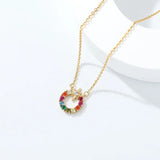 925 Silver Star Necklace with Zircon Pendant for Girlfriend