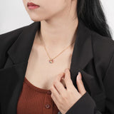 925 Silver Star Necklace with Zircon Pendant for Girlfriend