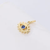 S'STEEL 925 Sterling Silver Evil Eye Single Pendant Zircon Eye Pendants