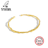 925 Silver Bangles for Women Open Cuff Bracelet Bangle Fine Jewelry