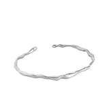 925 Silver Bangles for Women Open Cuff Bracelet Bangle Fine Jewelry