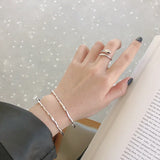 925 Silver Bangles for Women Open Cuff Bracelet Bangle Fine Jewelry