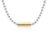 925 Silver Bead Chain Choker Necklace Trending Jewelry