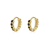 925 Sterling Silver Zircon Hoop Earrings for Women Fine Jewelry