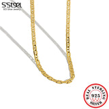 925 Sterling Silver Chain Choker Necklace Personalized Gift