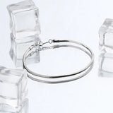 925 Sterling Silver Snake Bone Bracelet Women's Gothic Style