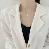 925 Sterling Silver Water Drop Pendant Necklace Dainty Accessory