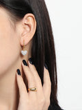 925 Silver Drop Earrings Minimalist Dangle Zircon Gothic Earings