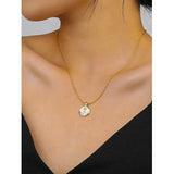 925 Silver Flower Necklace Chains Women Pendants Jewelry