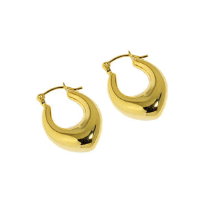 925 Sterling Silver Circle K-pop Earring Women Minimalist Accessory