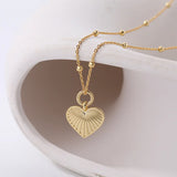 925 Sterling Silver Love Necklace Heart Pendant Jewelry