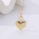 925 Sterling Silver Love Necklace Heart Pendant Jewelry