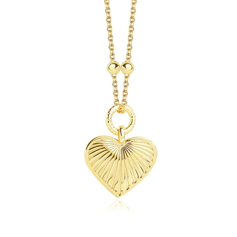 925 Sterling Silver Love Necklace Heart Pendant Jewelry