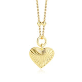 925 Sterling Silver Love Necklace Heart Pendant Jewelry