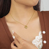 925 Sterling Silver Hollow Pendants Necklace For Women Clavicle Chain