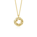 925 Sterling Silver Hollow Pendants Necklace For Women Clavicle Chain