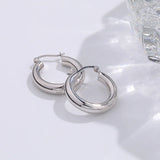 S'STEEL 925 Sterling Silver Hoops Earrings Circle For Women Wedding