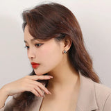 925 Sterling Silver Hoops Earrings for Women Minimalist Boho Jewelry