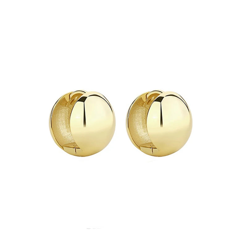 925 Sterling Silver Hoops Earrings for Women Minimalist Boho Jewelry