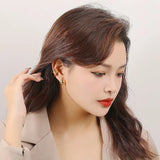 925 Sterling Silver Hoops Earrings for Women Minimalist Boho Jewelry