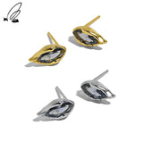 925 Sterling Silver Zircon Drop Earrings Wedding Gift For Women