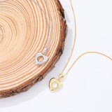 925 Sterling Silver Heart Pendant Necklace Minimalist Jewelry