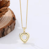 925 Sterling Silver Heart Pendant Necklace Minimalist Jewelry