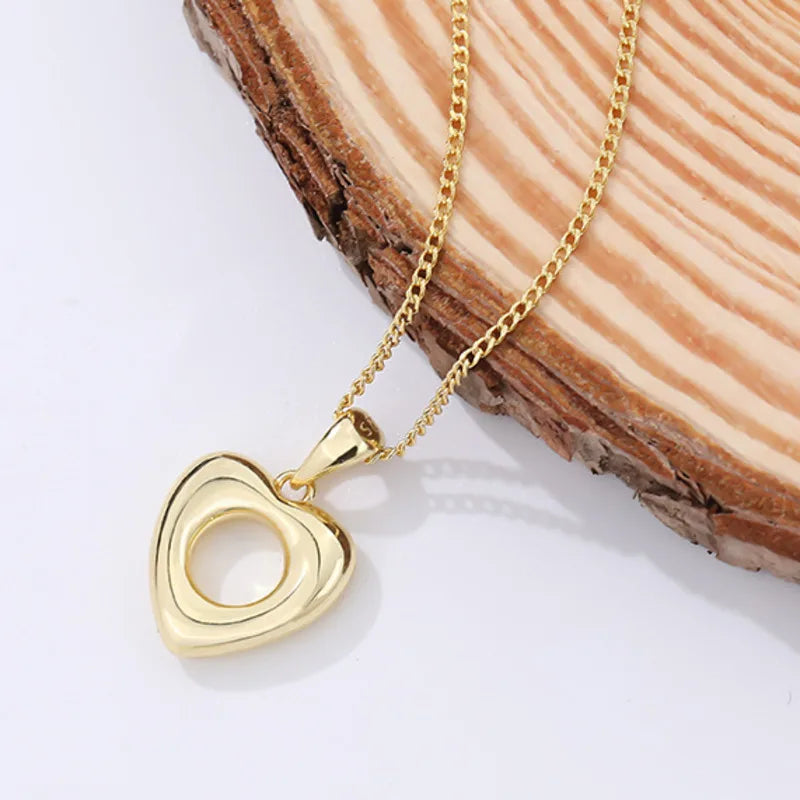 925 Sterling Silver Heart Pendant Necklace Minimalist Jewelry