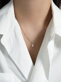 925 Sterling Silver Necklace Gift For Women's Minimalist Boho Ins Niche Chain