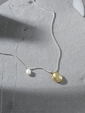 925 Sterling Silver Freshwater Pearl Bead Pendant Necklace