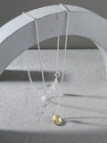 925 Sterling Silver Freshwater Pearl Bead Pendant Necklace