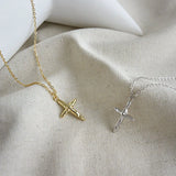 S'STEEL 925 Sterling Silver Cross Necklace for Women