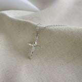 S'STEEL 925 Sterling Silver Cross Necklace for Women