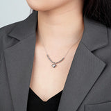 925 Silver Personalized Love Heart Pendant Necklace For Women