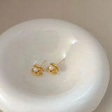 S'STEEL 925 Sterling Silver Shell Pearl Stud Earing For Girls