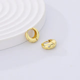 925 Silver Zircon Hoop Earrings for Women Trending Jewelry