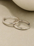 925 Sterling Silver Thin Hoop Earrings - Wedding Accessories