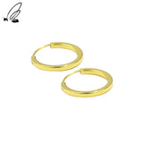 925 Sterling Silver Thin Hoop Earrings - Wedding Accessories