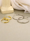 925 Sterling Silver Thin Hoop Earrings - Wedding Accessories