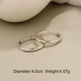 925 Sterling Silver Thin Hoop Earrings - Wedding Accessories